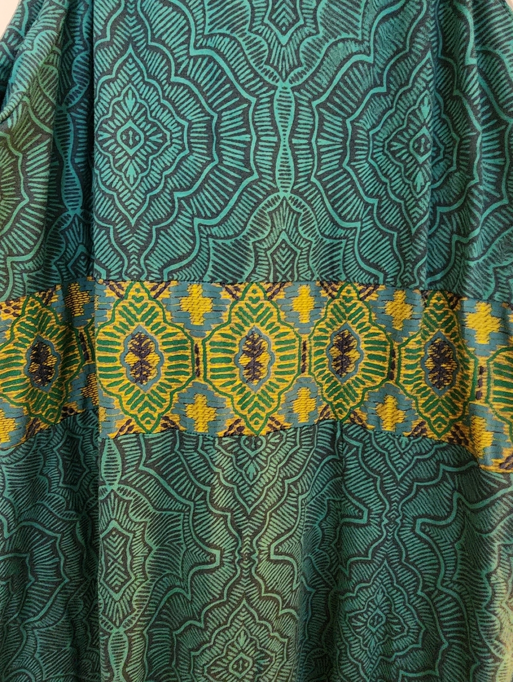 Prana Skye Maxi Halter Dress Size Medium Teal Organic Cotton Boho Earthy Resort - Picture 8 of 12